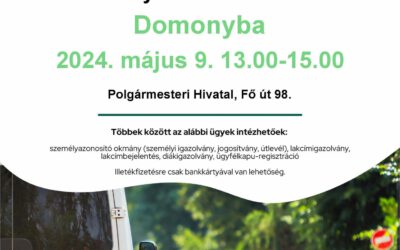 Kormányablak-busz Domonyban 2024.05.09.